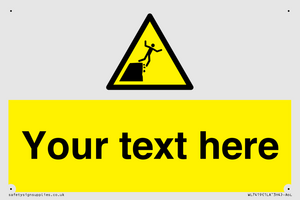 Custom Warning unstable cliff edge